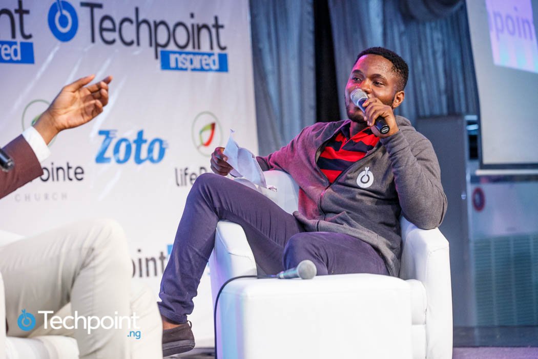 At the event with fellow participants — Techpoint Inspired 2017